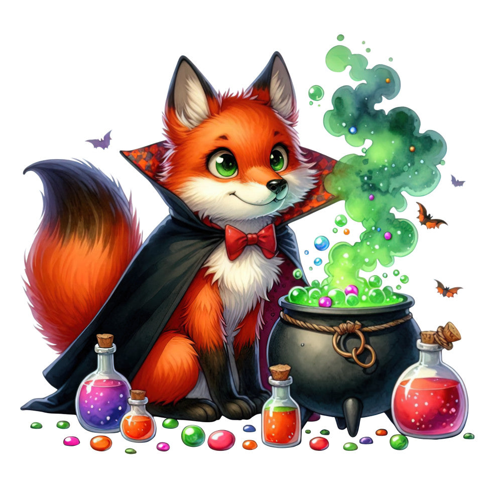 Halloween Wonder Animals Fabric Panel 33