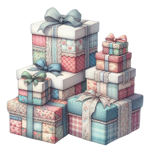Christmas Patchwork Fabric Panel 28