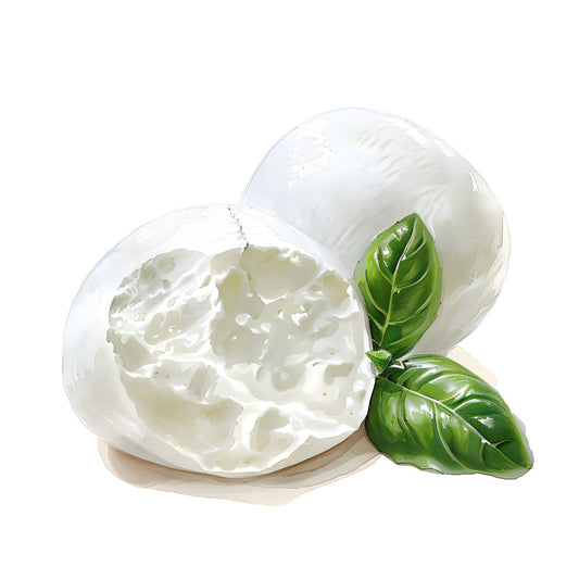mozzarella, white cheese, fresh basil, green leaves, food illustration, italian cuisine, culinary, gourmet, farmhouse, rustic, culinary art, food themed, kitchen decor, cream white, bright green, fresh produce, food motifs, realistic art, culinary design, appetizer, ingredient, chef, cooking, food art, spring fresh, summer, elegant, organic, natural, farm to table