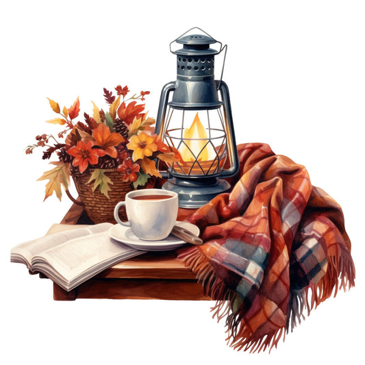 Cozy Autumn Fabric Panel 32
