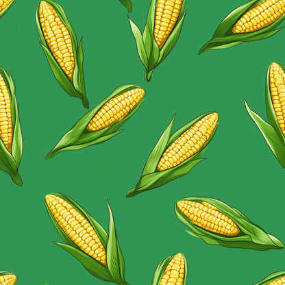 Golden Maize Pattern 4 Minky Fabric