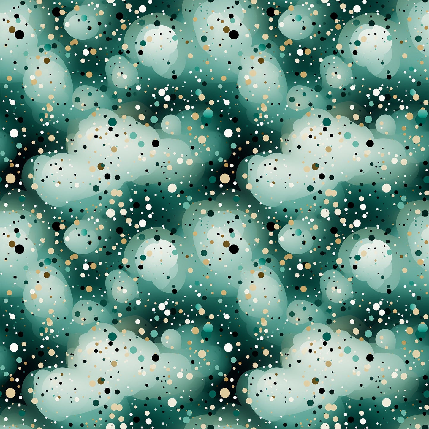 Green Confetti Pattern 9 Quilting Cotton Fabric