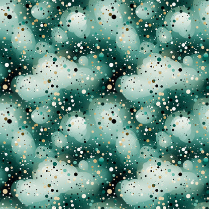 Green Confetti Pattern 9 Quilting Cotton Fabric
