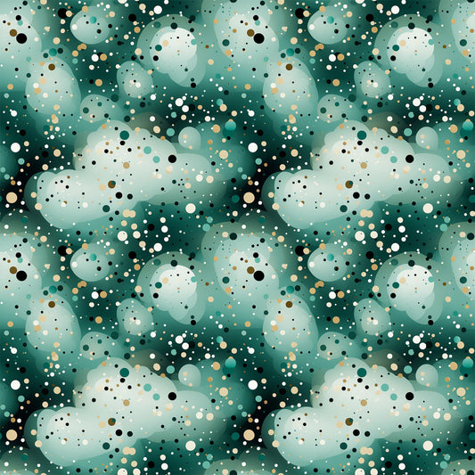 Green Confetti Pattern 9 Quilting Cotton Fabric