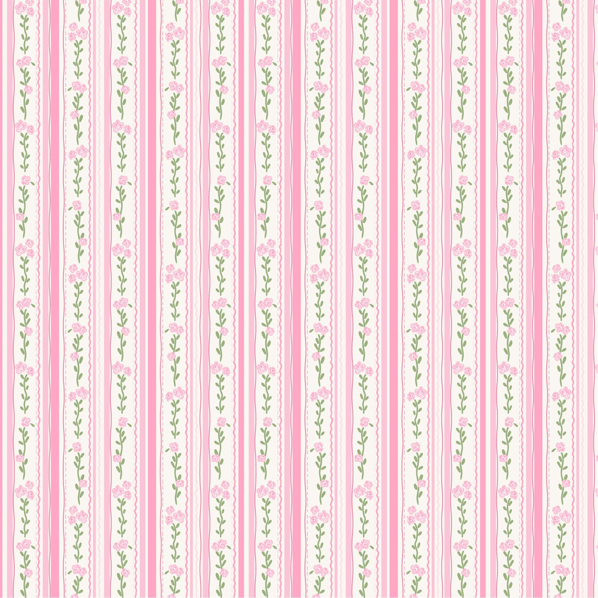 Rosebud Ribbons Pattern 1 Minky Fabric