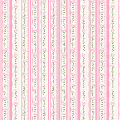 Rosebud Ribbons Pattern 1 Minky Fabric