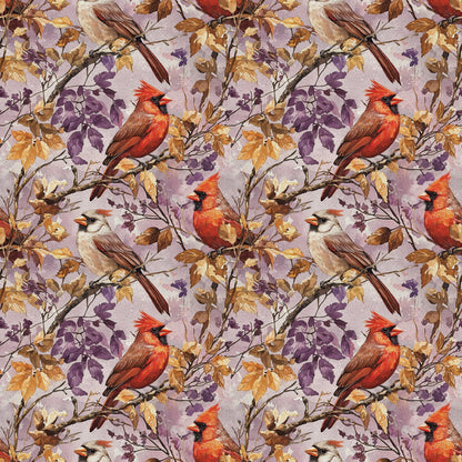 Red Cardinals Pattern 10 Quilting Cotton Fabric