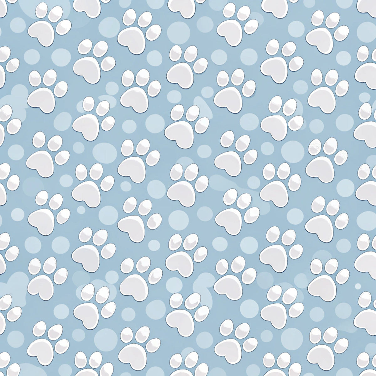 Puppy Prints Pattern 3 Minky Fabric