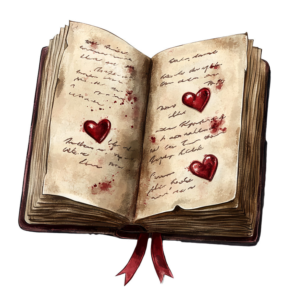 Dark Romance Fabric Panel 26