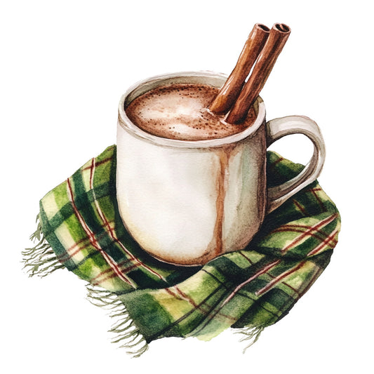 Green Christmas Fabric Panel 12