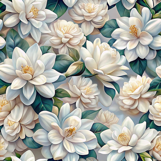 Realistic Flowers Pattern 22 Quilting Cotton Fabric