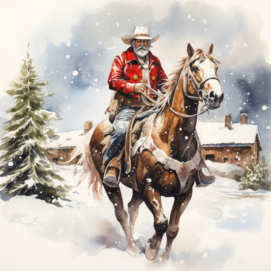 A Country Christmas Fabric Panel 46