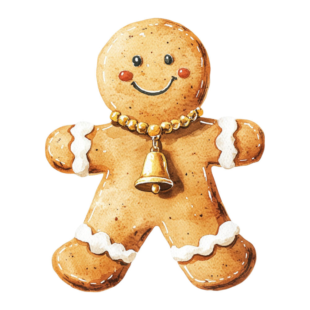 Christmas Gingerbread Man Fabric Panel 25