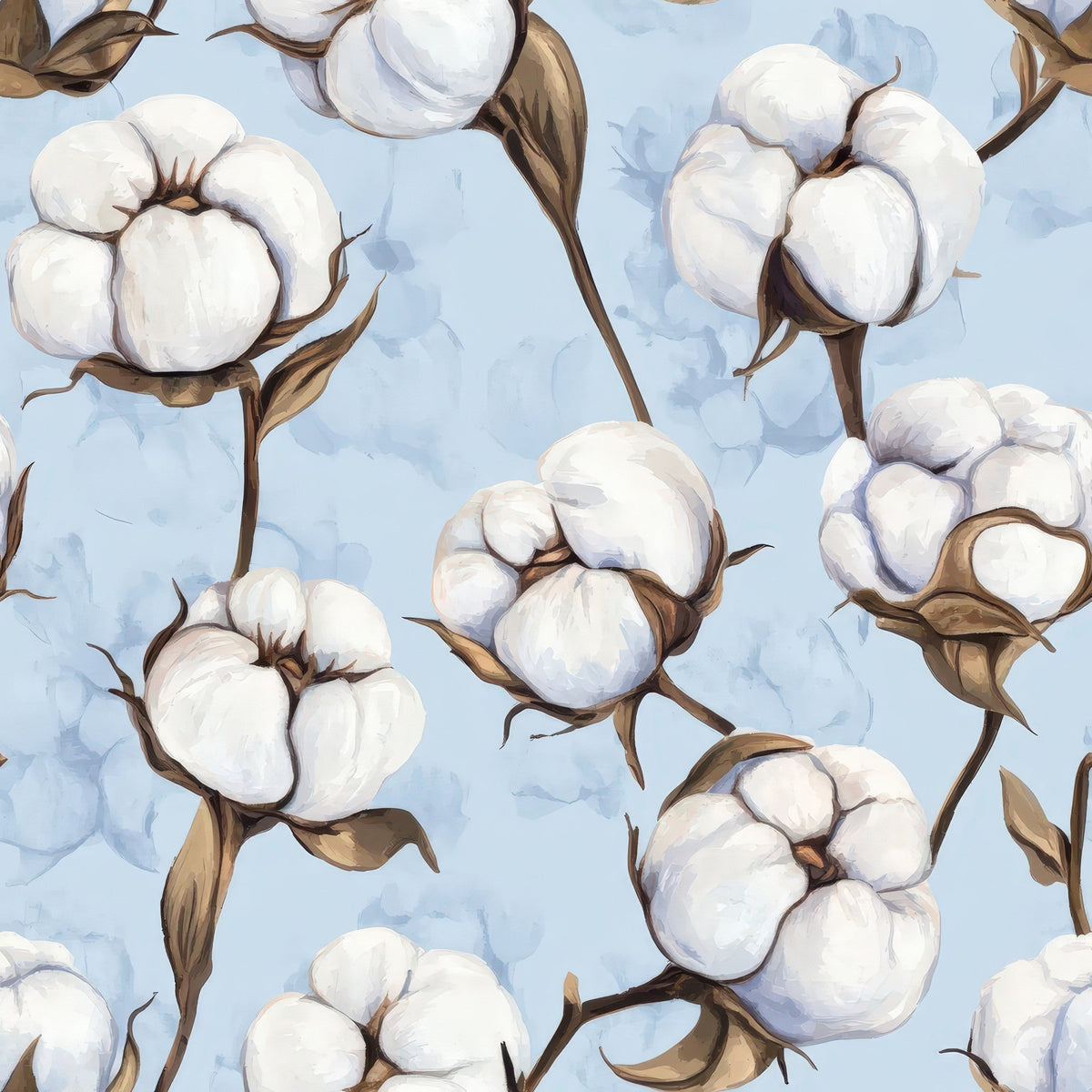Ivory Boll Harvest Pattern 6 Minky Fabric