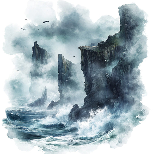 Haunted Ocean Fabric Panel 6