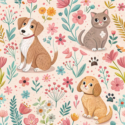 Blossom Buddies Pattern 8 Minky Fabric
