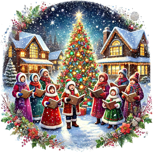 Christmas Villages Fabric Panel 77