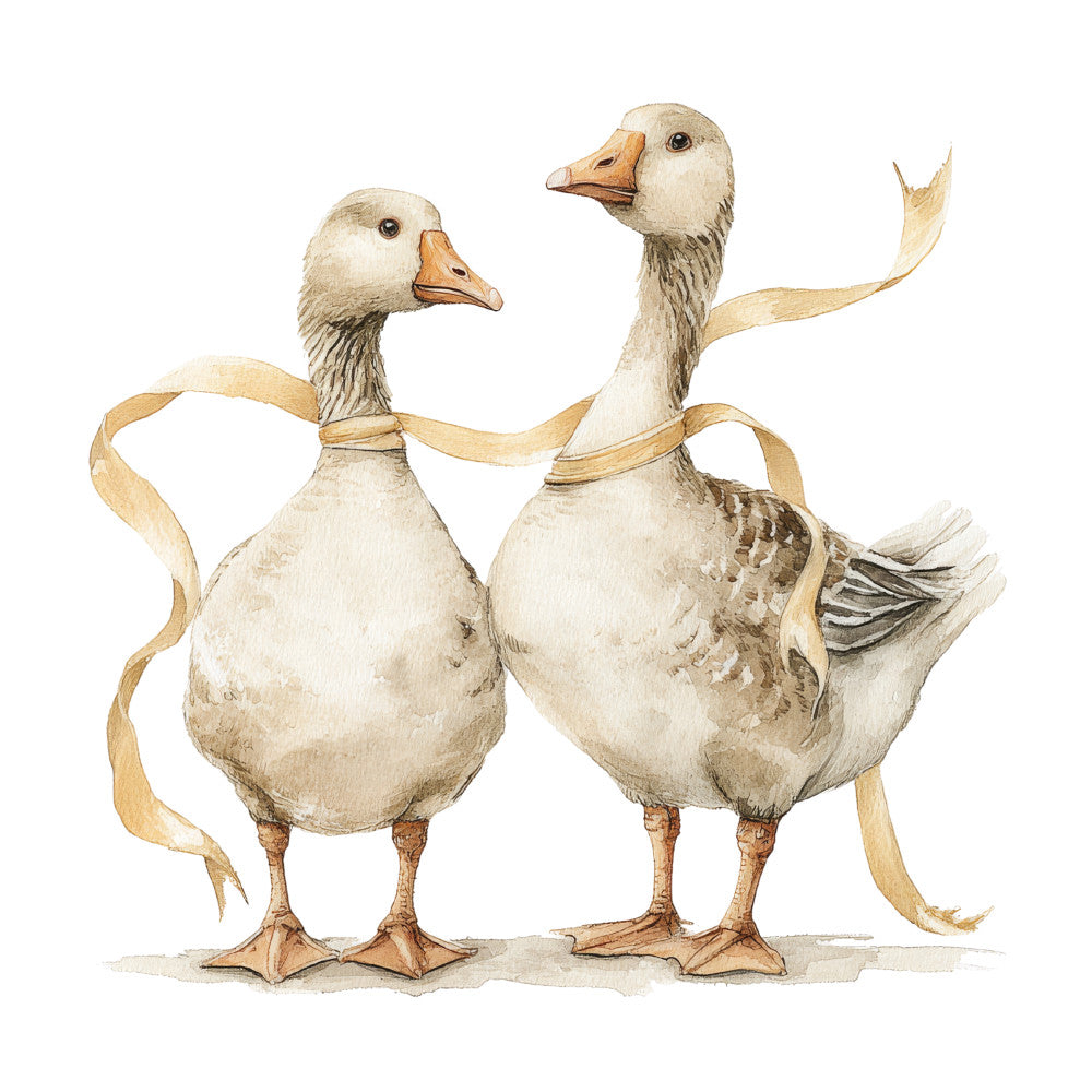 Vintage Silly Goose Fabric Panel 15