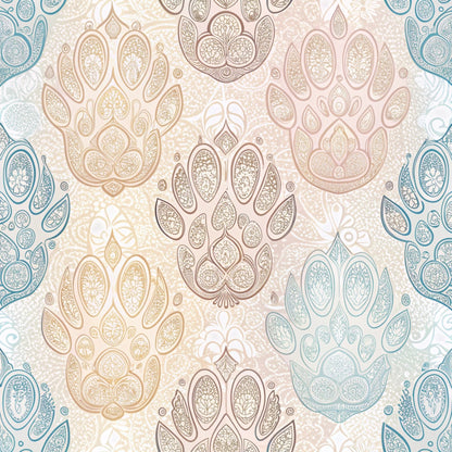 Puppy Prints Pattern 20 Minky Fabric