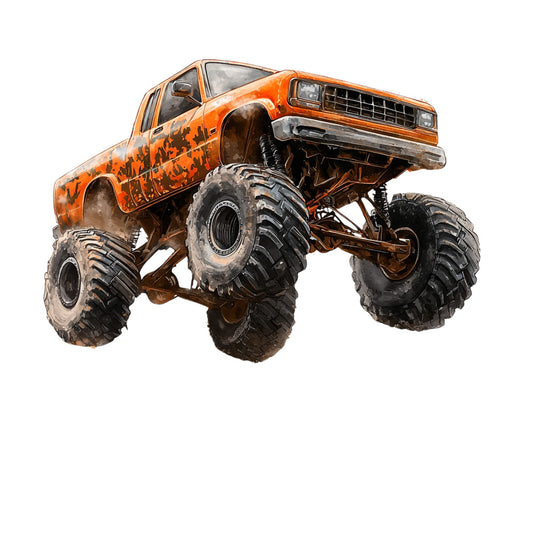 Monster Truck Show Fabric Panel 4