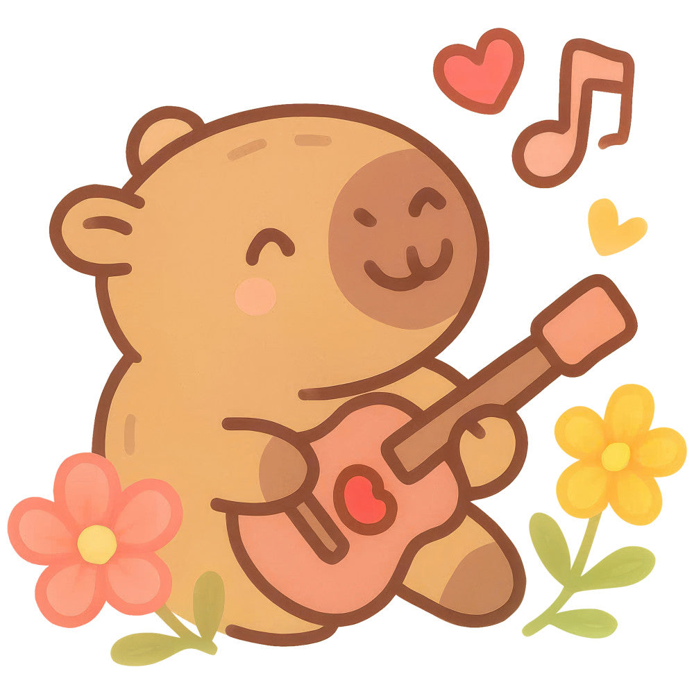 Cartoon Capybara Fabric Panel 10