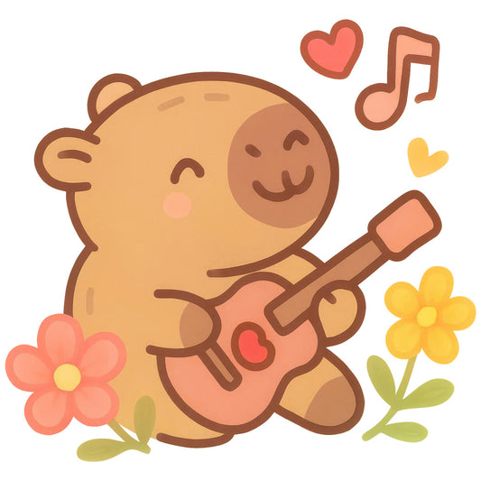 Cartoon Capybara Fabric Panel 10
