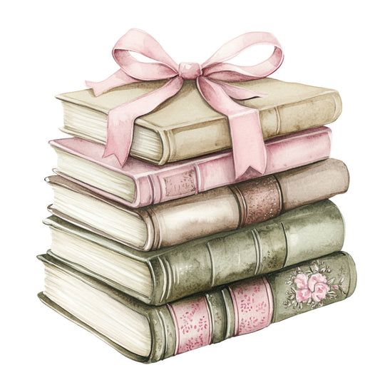 Shabby Chic Books Fabric Panel 4