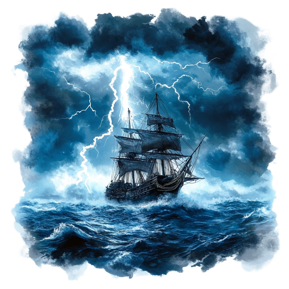 Haunted Ocean Fabric Panel 26