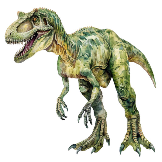 Watercolor Dinosaurs Fabric Panel 12