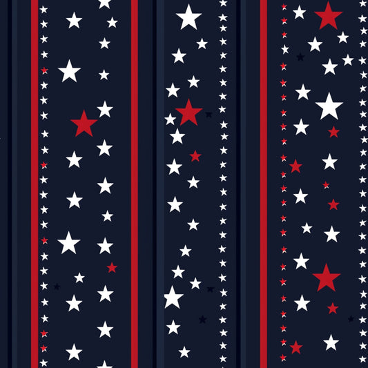 Liberty Stars Pattern 12 Minky Fabric