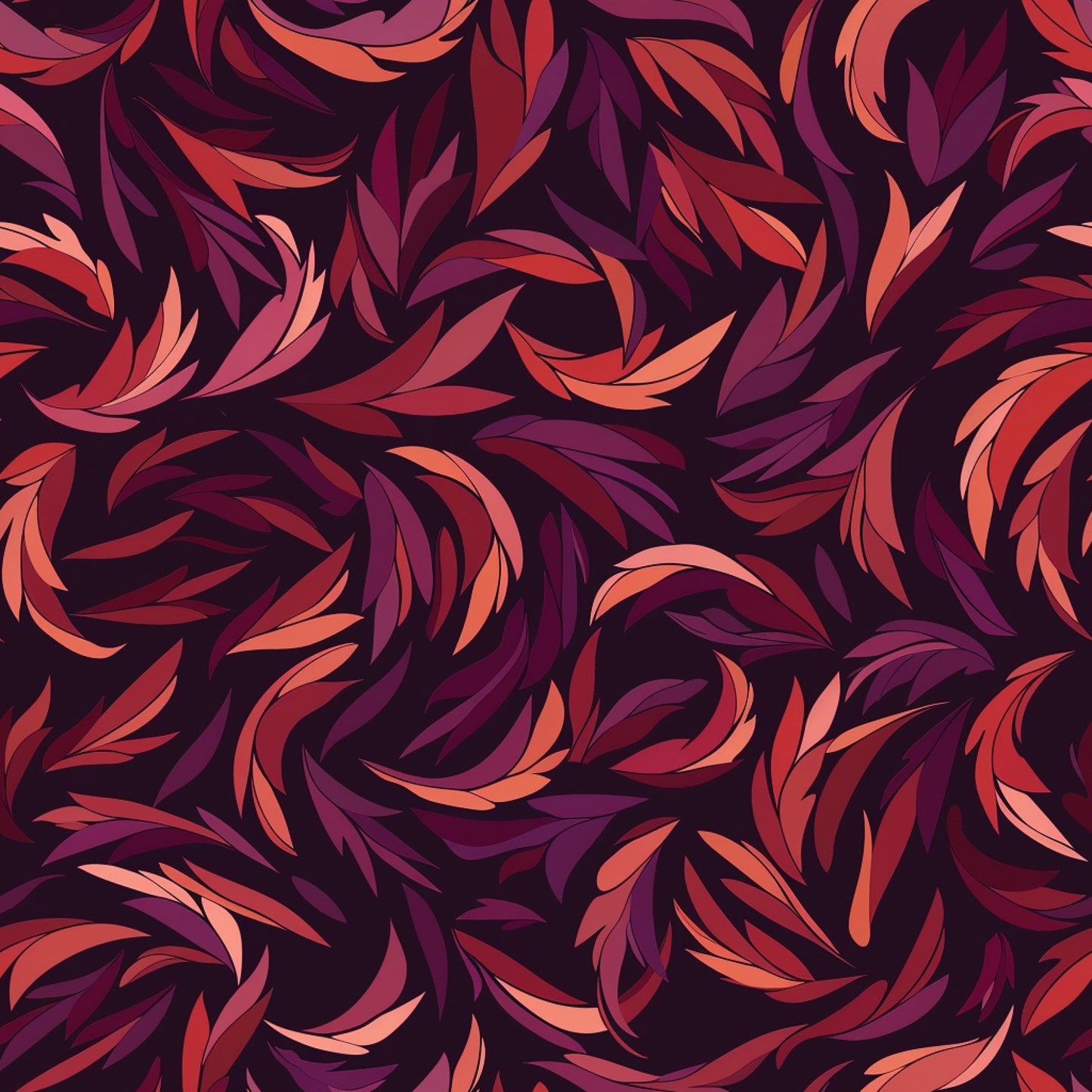 Burgundy Abstract Pattern 15 Quilting Cotton Fabric
