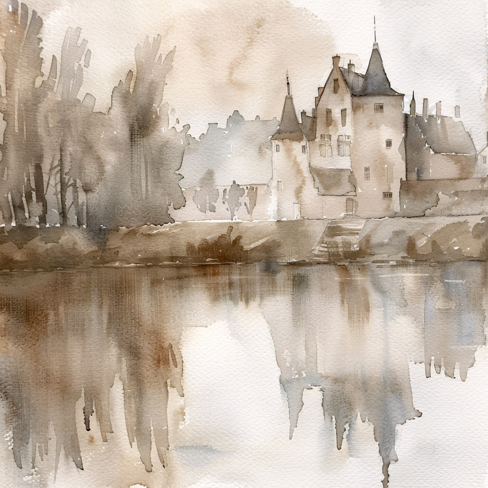 Normandy Travel Art Fabric Panel 16