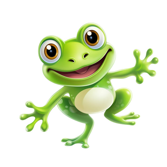 Cartoon Frogs Fabric Panel 7
