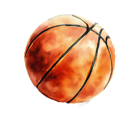 basketball, sports, orange, burnt orange, rust, golden orange, cream, black, ball, athletic, geometric, sports theme, recreation, game day, team spirit, boys, mens, casual, contemporary, modern, sports equipment, hobbies, activities, illustration, watercolor, vibrant, energetic, youth, school sports