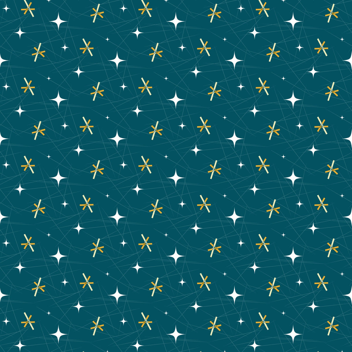 Midcentury Sparkle Pattern 4 Minky Fabric
