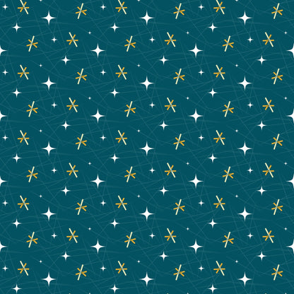 Midcentury Sparkle Pattern 4 Minky Fabric