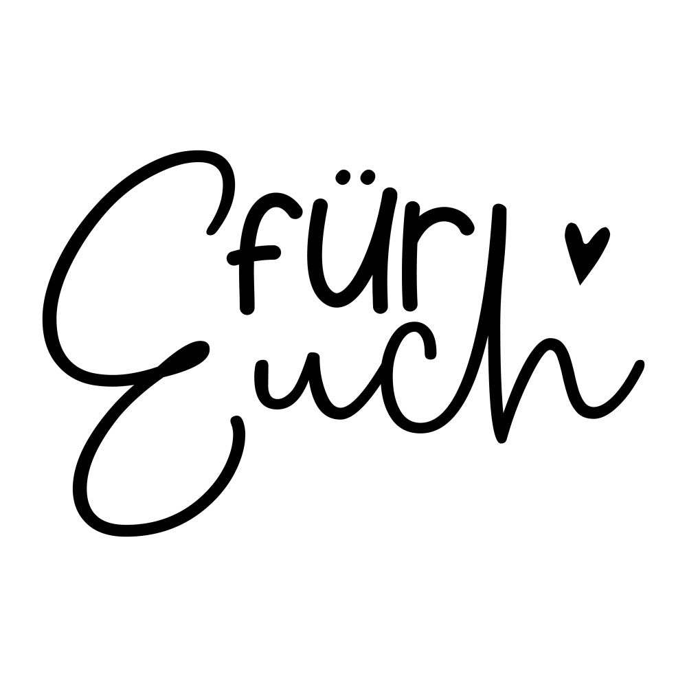 black text, white background, handwritten style, cursive lettering, heart symbol, german language, fabric panel, quilting cotton, monochrome design, calligraphy style, minimalist pattern, craft material, sewing project, simple graphics, european theme, decorative text, clean design, cotton fabric, diy crafting, modern script