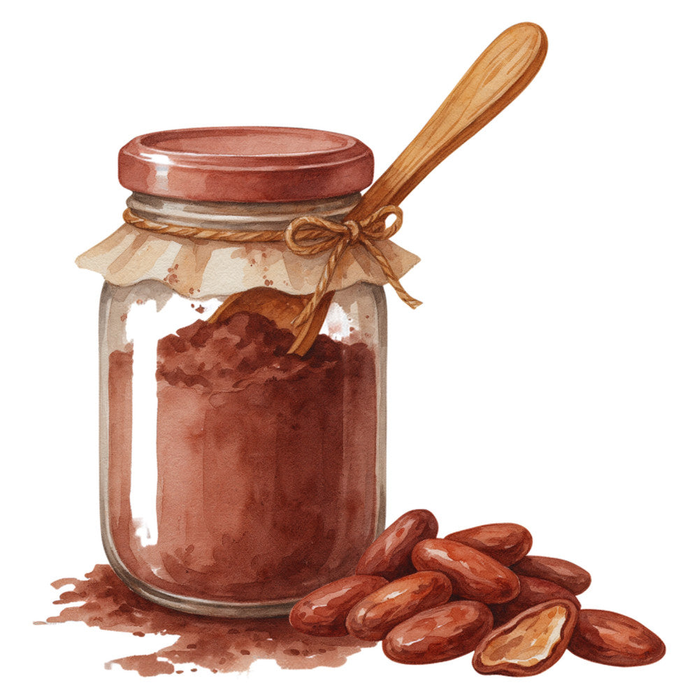 peanut butter, peanuts, rustic brown, terracotta, warm brown, food theme, kitchen, farmhouse, vintage, traditional, country style, spreads, jar, wooden spoon, cottage core, comfort food, autumn, harvest, homemade, pantry, food illustration, botanical, natural elements, earth tones, cozy, nostalgic, recipe, kitchen décor, table runner, food art