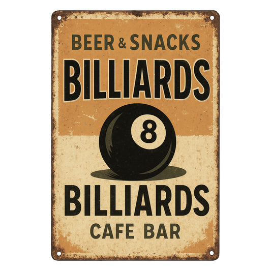 Billiards Signs Fabric Panel 2