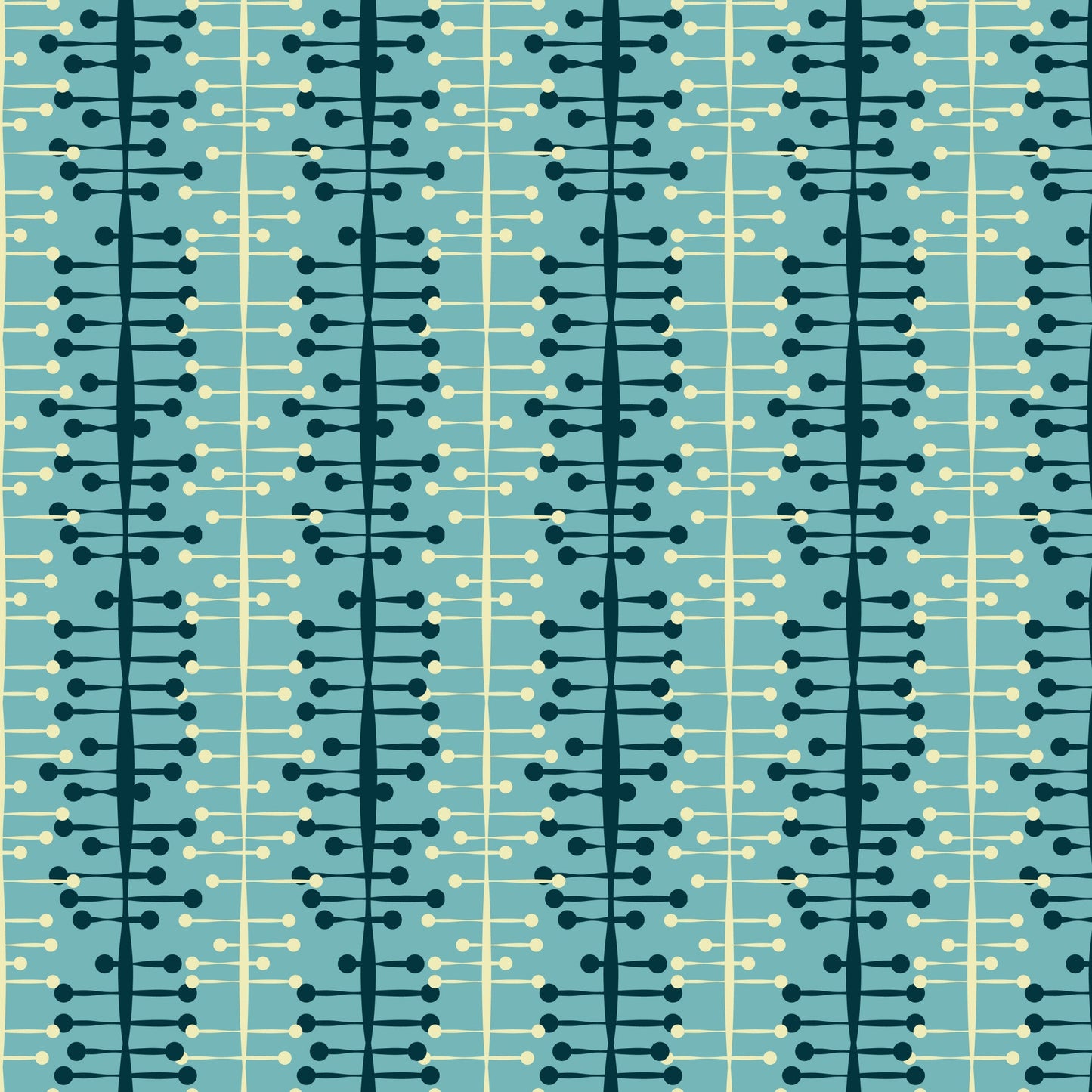 1950s Atomic Age Pattern 2 Quilting Cotton Fabric