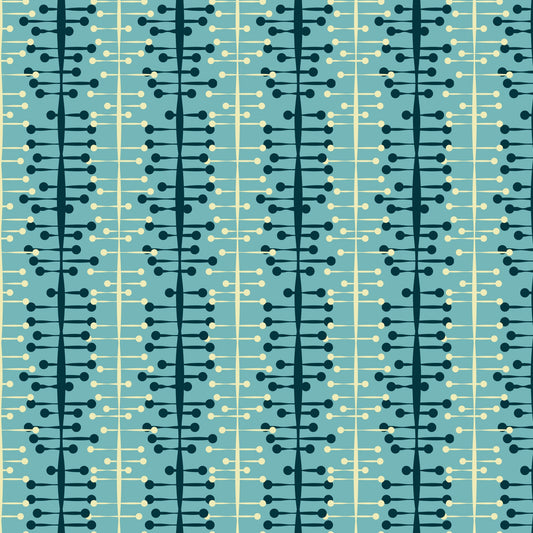1950s Atomic Age Pattern 2 Quilting Cotton Fabric