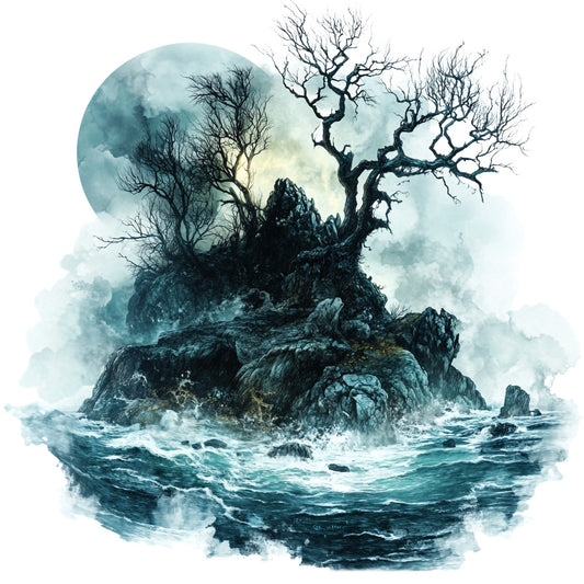 Haunted Ocean Fabric Panel 9