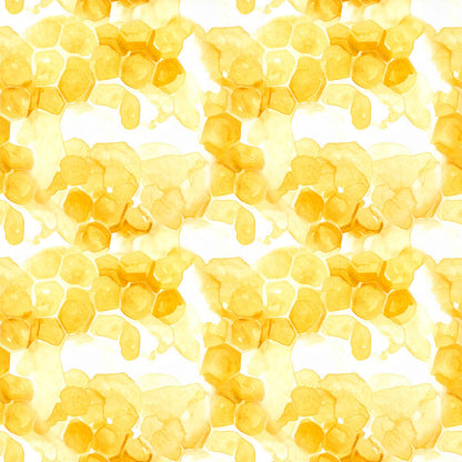 Golden Hive Meadow Pattern 20 Minky Fabric
