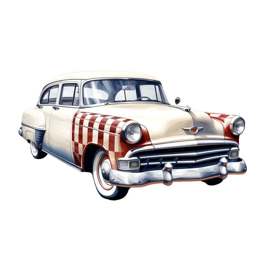 Vintage Cars Fabric Panel 21