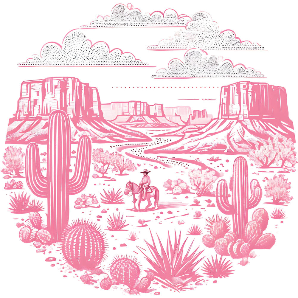 Coquette Cowgirl Fabric Panel 27