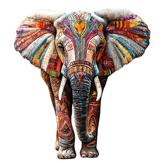 Watercolor Africa Fabric Panel 17