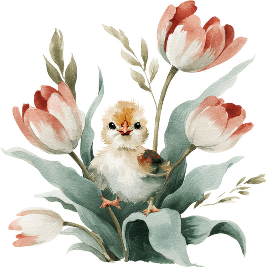 Farmhouse Chicken Decor Fabric Panel 10