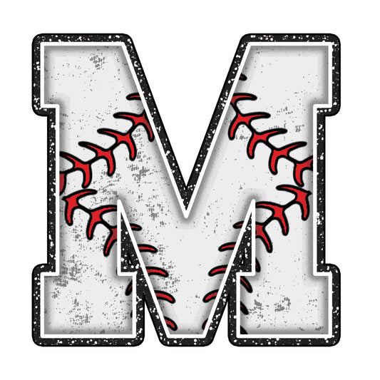 Baseball Alphabet Fabric Panel 23