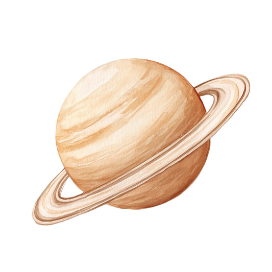 saturn, planet, space, celestial, astronomy, tan, beige, cream, light brown, bronze, tan and cream stripes, striped, rings, planetary, cosmic, outer space, educational, scientific, whimsical, modern, nature-inspired, wall hanging, children's quilt, baby quilt, science theme, solar system, educational decor, neutral tones, warm colors, contemporary