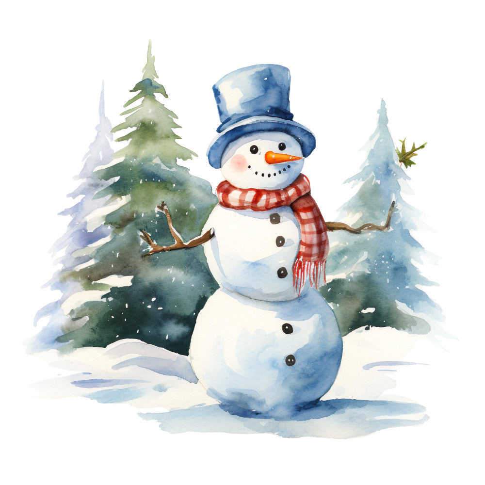 Charming Snowmen Fabric Panel 5